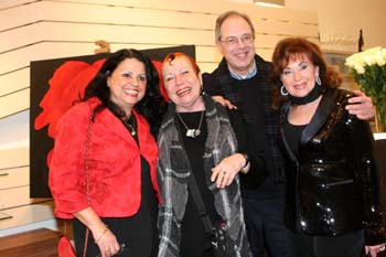 Maria Mazakarini, Jazzlegende Christine Joans, Schauspieler Friedrich Schwardtmann, Heidi Winkler. Foto: Andrea Pollak