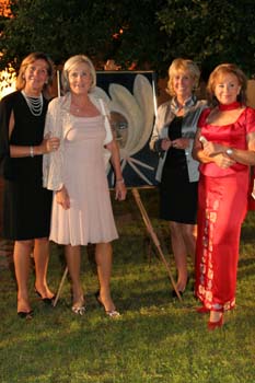 Prinzessin Ursula von Bayern, Frstin Inge von Wrede-Lanz, Elke Reichart und Kunstmalerin Heidi Winkler. Foto: Andrea Pollak