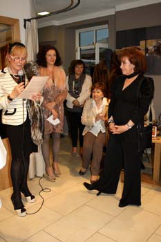 Laudatio Uschi Nold, Birgit Geppert und Heidi Winkler. Foto: Andrea Pollak