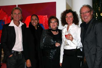 Eduard C. Herzog, Veronique Kern, Heidi Winkler und Krschner-Ehepaar Birgit und Bruno Geppert. Foto: Andrea Pollak